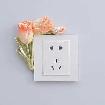 Nordic 3D Light Switch Cover Sticker – Decorative Socket Protector