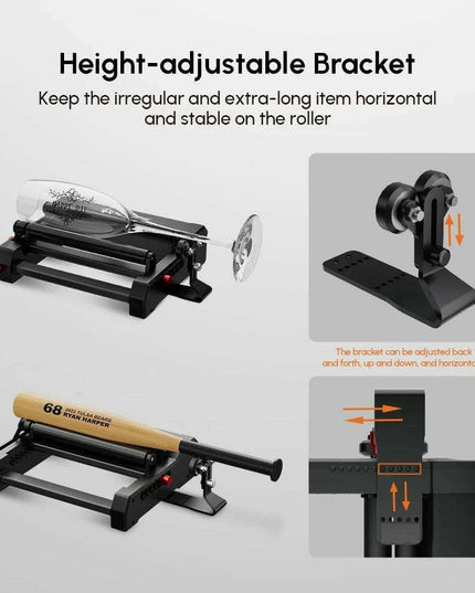 Precision 360° Rotary Engraving Tool for Cylindrical Surfaces