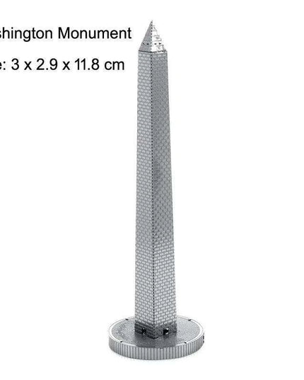 Global Landmark 3D Metal Puzzle Set: Construct and Discover Iconic Structures