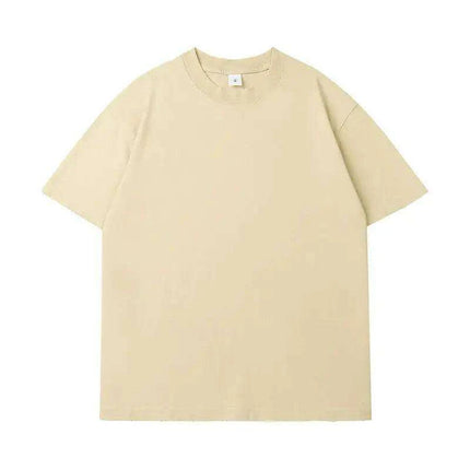 Retro Distressed Oversized Black T-Shirt - Unisex Heavyweight Cotton Urban Fashion