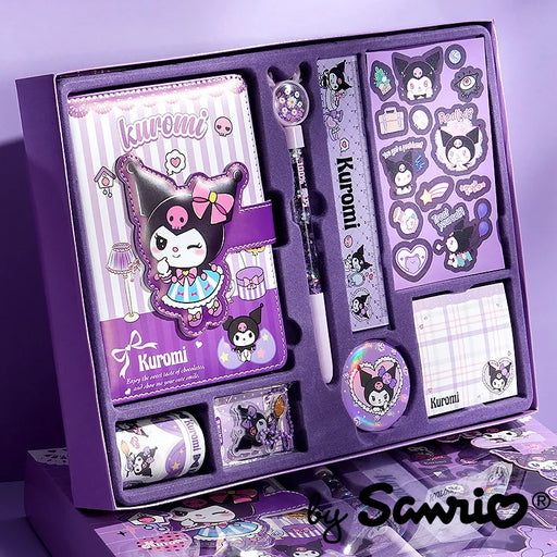 Kuromi My Melody Stationery Set: Delightful Notebook with Accessories for Creativity