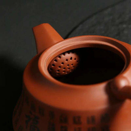 Handcrafted Purple Clay Teapot - Authentic