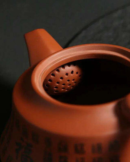 Handcrafted Purple Clay Teapot - Authentic