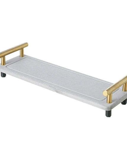 Quick Dry Stainless Steel Bathroom Sink Organizer with Soap and Sponge Holder