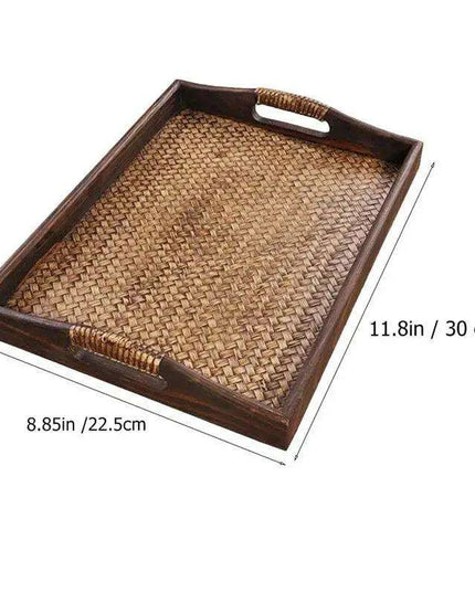 Sustainable Elegance: Luxurious Teak and Bamboo Tea Tray for an Elevated Tea Experience