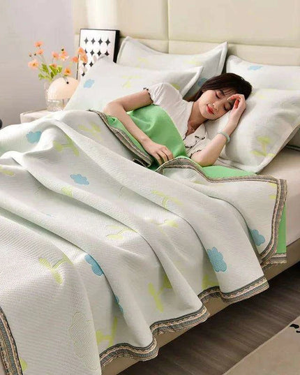 Elegant Summer Jacquard Airable Duvet Blanket