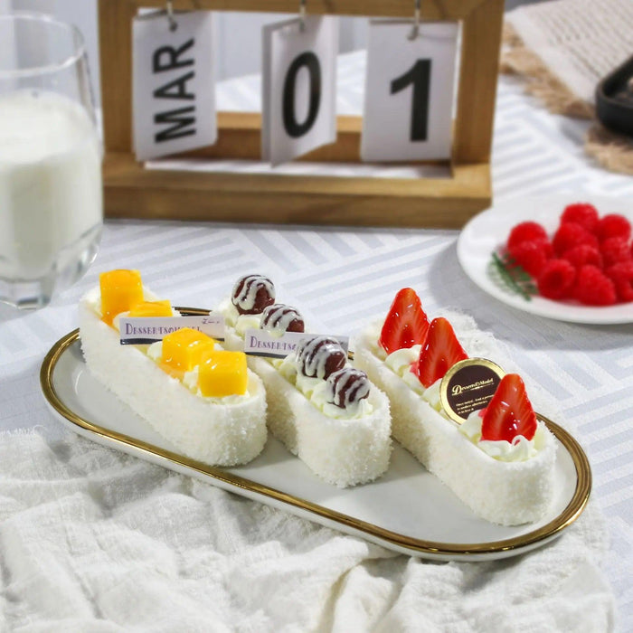 Lifelike Artificial Fruit Cake Model for Photography and Home Decoration - FCYY-043