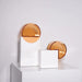 Sophisticated Semicircle Marble and Acrylic Terrarium Vase - Chic Home Decor Accent