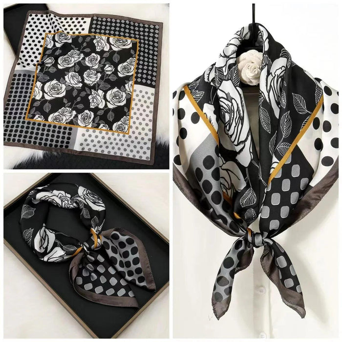 Sophisticated Elegance: Premium Faux Silk Scarf for Versatile Styling