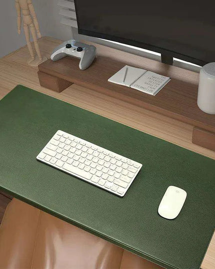Ergonomic Leather Mousepad with Elbow and Wrist Support for Enhanced Desk Comfort