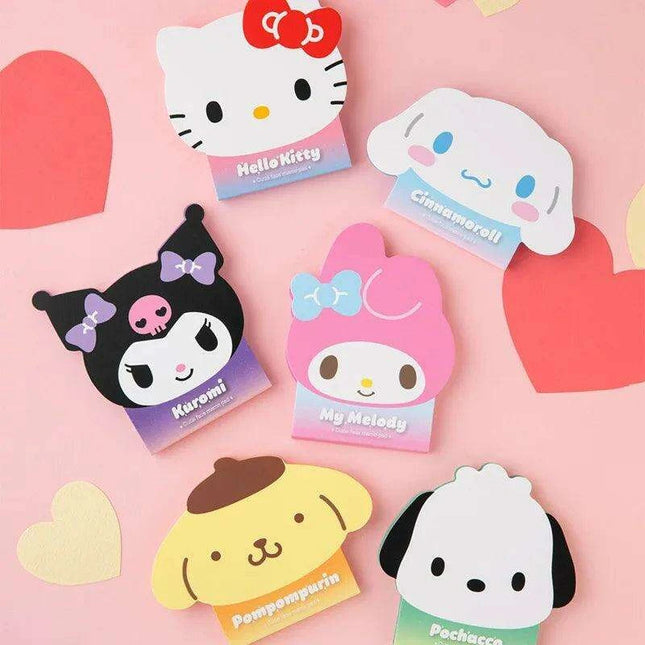 Sanrio Character Shaped Note Pad - 50 Cute Reminder Notes for Everyday Use