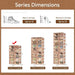 Magnetic 6-Tier Shoe Storage Rack with Clear Brown Doors - Effortless Assembly Organizer