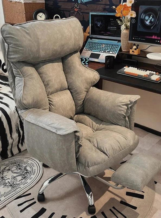Sleek Nordic Leather Ergonomic Recliner - The Perfect Blend of Comfort for Gaming and Leisure
