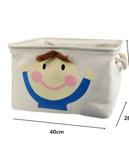 Chic Collapsible Canvas Storage Bin for Kids