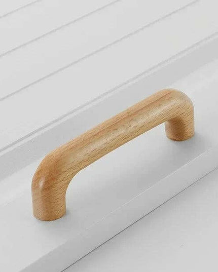 Chic Wooden Cabinet Knobs - Distinctive Walnut & Beech Drawer Handles for Elegant Home Interiors