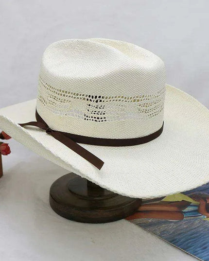 Handcrafted Stiff Cowboy Hat: Essential Summer Accessory for Men’s Wild West Fashion