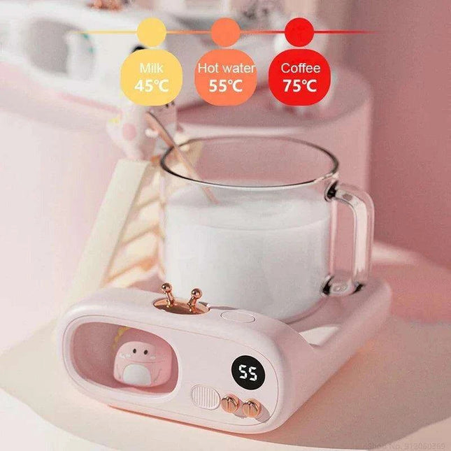 Electric Cup Warmer with LED Display and Adjustable Heating Options