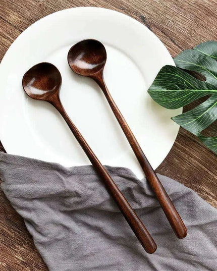 Eco-Chic Ellipse Wooden Spoon Set - Stylish, Sustainable Kitchen Must-Haves