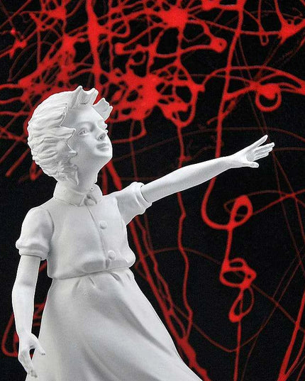 Heart Balloon Girl Banksy Inspired Resin Art Sculpture - Large Size Home Decor Piece