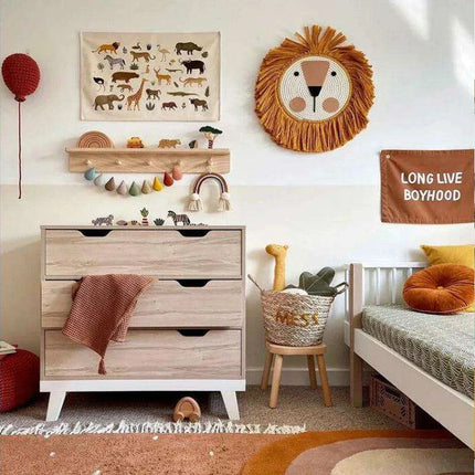 Celestial Animal Canvas Wall Art for Children's Rooms - Nordic Inspired Decor