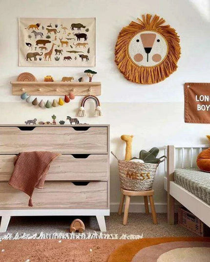 Celestial Animal Canvas Wall Art for Children's Rooms - Nordic Inspired Decor