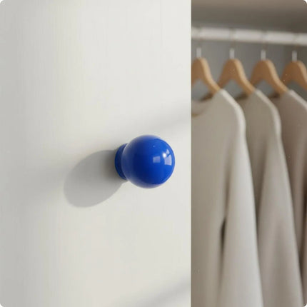 Shop1104398223 Colorful Glossy Round Ball Knobs - 7 Pieces, Polished F