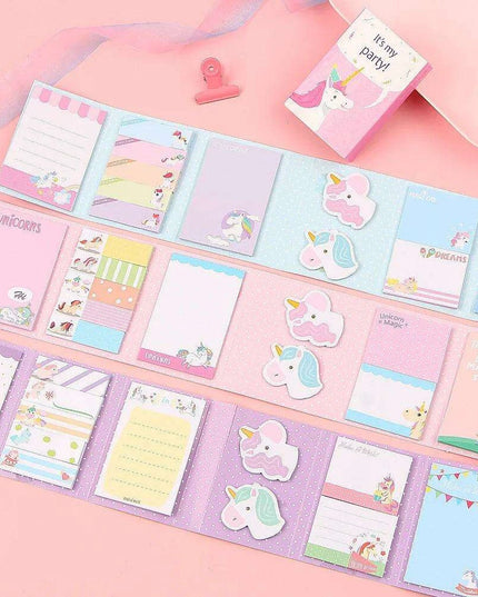 Whimsical Unicorn Sticky Note Set - Enchanting Memo Pads for Everyday Magic