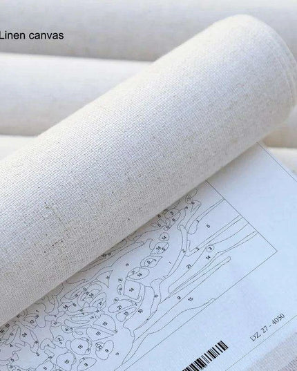 Blooming Pink Petals DIY Canvas Painting Kit - Unleash Your Inner Artist!