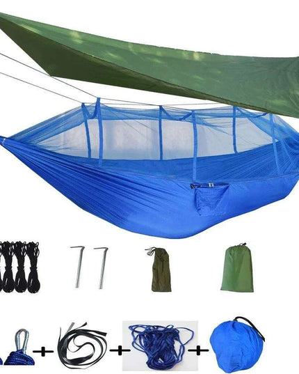 Ultimate Adventure Hammock: Weatherproof with Mosquito Net and Canopy Protection