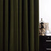 Luxurious Olive Green Herringbone Blackout Curtain