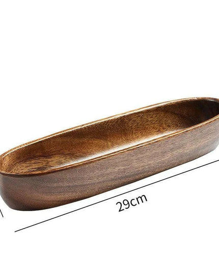 Chic Acacia Wood Serving Bowl - The Perfect Centerpiece for Entertaining and Snacks