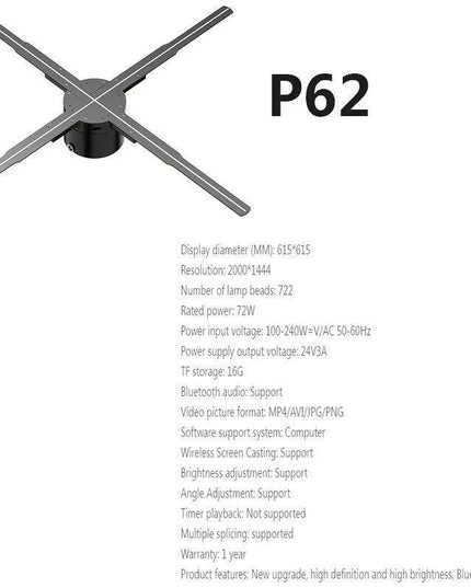 Revolutionary 3D Holographic Advertising Projector - Elevate Your Brand Experience