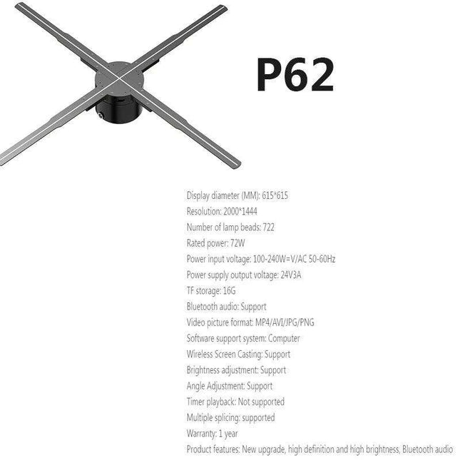 Revolutionary 3D Holographic Advertising Projector - Elevate Your Brand Experience