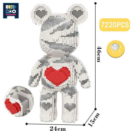 Adorable Bear Cub Building Block Set with Easy Storage - Inspire Creativity and Learning