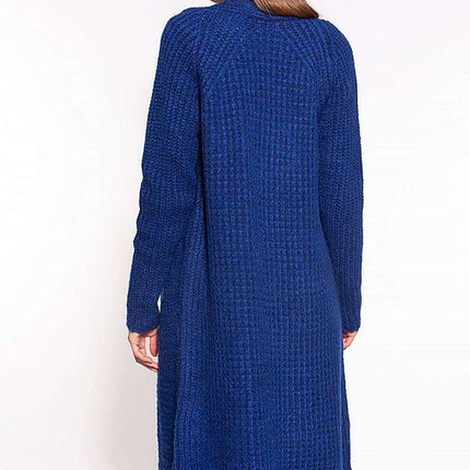 Shawl Collar Waffle Knit Cardigan for Cozy Elegance - Très Elite