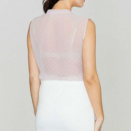 Sheer Pastel Elegance Blouse - Très Elite