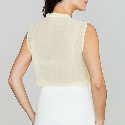 Sheer Pastel Elegance Blouse - Très Elite