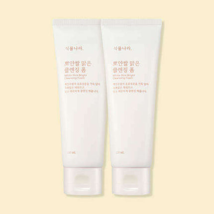Shingmulnara White Rice Bright Cleansing Foam 120ml+120ml - Très Elite