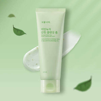 Shingmulnara Young Green Tea Fresh Cleansing Foam 120ml+120ml - Très Elite
