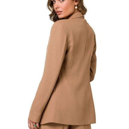 Shiny Lapel Pocket Blazer - Versatile Jacket Stylove - Très Elite