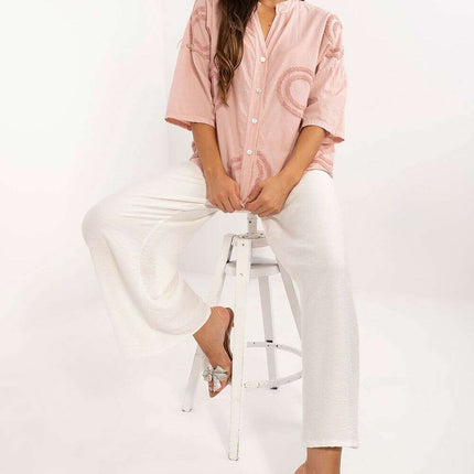 Shirt Model 198931 Elegant Casual Cotton Shirt For Women - Très Elite