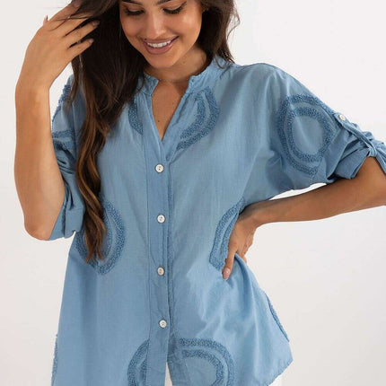 Shirt Model 198931 Elegant Casual Cotton Shirt For Women - Très Elite
