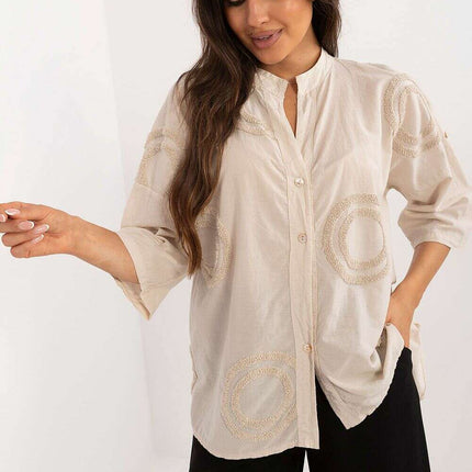 Shirt Model 198931 Elegant Casual Cotton Shirt For Women - Très Elite