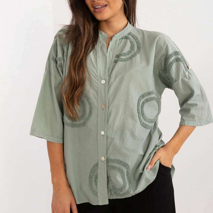Shirt Model 198931 Elegant Casual Cotton Shirt For Women - Très Elite