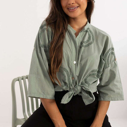 Shirt Model 198931 Elegant Casual Cotton Shirt For Women - Très Elite