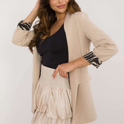Short Skirt Model 201290 Lightweight Polyester Brown - Très Elite