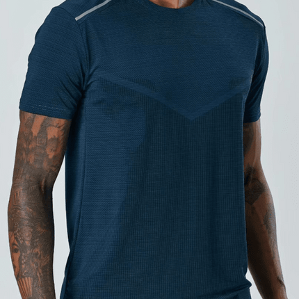 Short Sleeve Athletic T-Shirt Men's Quick Dry Running Wear Training Top - Très Elite