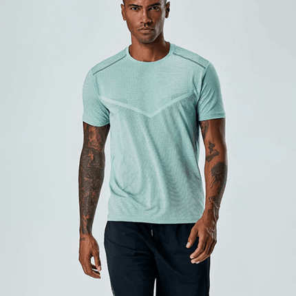Short Sleeve Athletic T-Shirt Men's Quick Dry Running Wear Training Top - Très Elite