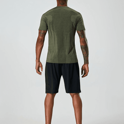 Short Sleeve Athletic T-Shirt Men's Quick Dry Running Wear Training Top - Très Elite