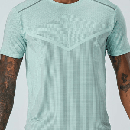 Short Sleeve Athletic T-Shirt Men's Quick Dry Running Wear Training Top - Très Elite
